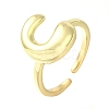 Rack Plating Brass Open Cuff Rings RJEW-S394-01G-C-2