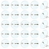 80Pcs Plastic Brooch Base Settings KY-SC0002-39A-1