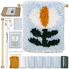 Polycotton Latch Hook Flower Pattern Tapestry Kit PW-WG29706-01-1
