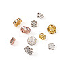 Yilisi 200Pcs 8 Style Brass Rhinestone Spacer Beads RB-YS0001-01-10