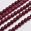 Natural Malaysia Jade Bead Strands G-A147-8mm-A09-3