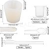 Wedding Dress Food Grade Silicone Molds Kits DIY-OC0003-20-4