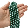 Eco-Friendly Dyed  Glass Pearl Round Bead Strands HY-A002-8mm-RB118-4