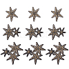 9Pcs 3 Styles Star Polyester Embroidery Appliques PATC-GA0001-51-1