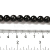 Synthetic Silver Line Coal Quartz Beads Strands G-Q161-A01-03-4
