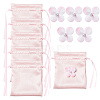 Satin Cloth Drawstring Pouches with Flower ST-CJ0048-001C-1