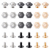 18 Sets 3 Colors Iron Screws FIND-TA0006-28C-1