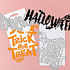 Halloween Theme Carbon Steel Cutting Dies Stencils DIY-WH0309-1187-3