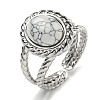 304 Stainless Steel Open Cuff Rings RJEW-C079-13P-2