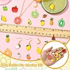54Pcs 27 Styles Light Gold Plated Alloy Enamel Pendants ENAM-YW0005-14-4