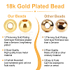   Brass Beads KK-PH0004-76C-4