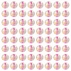 100Pcs Crackle Transparent Glass Beads GLAA-TADJ0001-12I-2