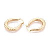 U-Shaped Brass Hoop Earrings EJEW-T047-105G-3