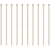 Brass Flat Head Pins KK-BC0004-01-0.7x45-1