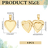 8Pcs Brass Locket Pendants KK-ME0001-61-2
