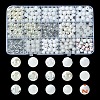 375Pcs 15 Styles Acrylic Beads MACR-YW0002-59C-1