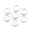 Tarnish Resistant 316 Surgical Stainless Steel Lace Edge Bezel Cups STAS-I118-07P-05-1