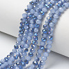 Electroplate Glass Beads Strands EGLA-A034-J4mm-I06-1