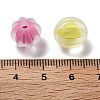 Frosted Transparent Acrylic Beads OACR-A032-15A-3