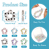 48Pcs 6 Colors Transparent Plastic Bead Frame KY-TA0001-26-4