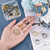 SUNNYCLUE DIY Flat Round Adjustable Ring Making Kit DIY-SC0019-87-2