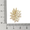 Brass Micro Pave Clear Cubic Zirconia Pendants KK-M275-07G-3