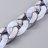 Handmade Imitation Gemstone Style Acrylic Curb Chains AJEW-JB00524-01-2