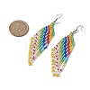 Boho 304 Stainless Steel with Glass Dangle Stud Earring EJEW-MZ00177-3