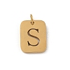 304 Stainless Steel Charms STAS-R001-01G-S-1