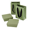 2Pcs Square Paper Jewelry Display Cases CON-TA0001-39F-01-1