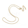 PVD Vacuum Plating 304 Stainless Steel Necklaces X-NJEW-E080-10G-1