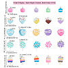 Handmade Polymer Clay Pendants CLAY-SC0001-06-2