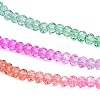 Transparent Painted Glass Beads Strands DGLA-A034-T2mm-A03-4