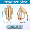 20Pcs Brass Clip-on Earring Findings KK-SC0004-81KCG-2