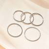 304 Stainless Steel Plain Band Rings STAS-I160-F-P-1