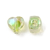 UV Plating Rainbow Iridescent Acrylic Beads OACR-F004-05H-2