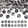 48Pcs 8 Styles Tibetan Style dZi Beads G-TA0003-33-1