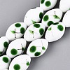 Frosted Handmade Lampwork Beads Strands LAMP-N037-03C-1