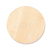 Basswood Carved Round Cup Mats DJEW-M-006-04-2