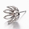 Non-Tarnish 201 Stainless Steel Stud Earring Settings STAS-G073-64P-1