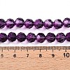 Baking Paint Transparent Glass Beads Strands X-DGLA-A035-T8mm-A09-5
