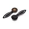 Alloy & Iron Bookmark Cabochon Settings PALLOY-N184-06AB-2