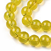 Baking Paint Glass Beads Strands DGLA-Q023-8mm-DB29-01-2