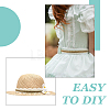 14.5M Polyester Lace Trim Ribbon OCOR-WH0101-244A-6