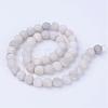 Natural Agate Beads Strands G-Q462-6mm-09-2