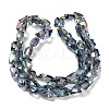 Electroplate Glass Beads Strands EGLA-P066-02A-HP04-2