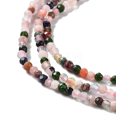 Natural Mixed Gemstone Beads Strands G-F619-21-2mm-1