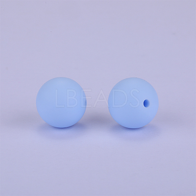 Round Silicone Focal Beads SI-JX0046A-116-1