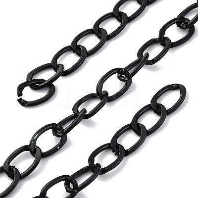 Oxidation Aluminum Faceted Curb Chains CHA-TAC0003-01EB-C-1