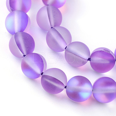 Synthetic Moonstone Beads Strands X-G-R375-8mm-A09-1